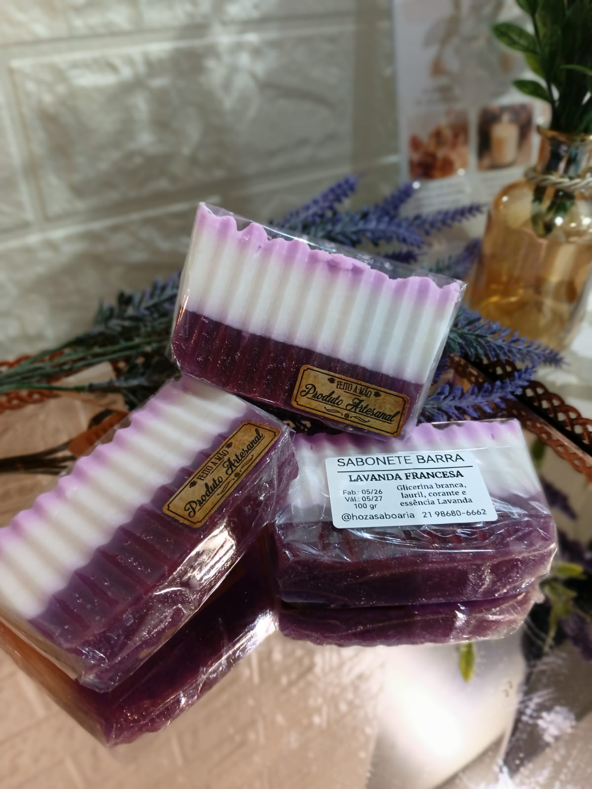 Sabonete Barra Lavanda Francesa (120g)